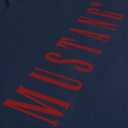 Mustang Zestaw Koszulek Męskich T-shirt Niebieski Bawełna 2 sztuki R. L - zdjęcie 4