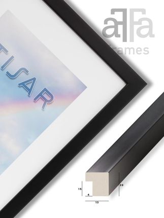 Frames Factory Ramka na zdjęcia Tisar 10x15 cm, czarna - zdjęcie 3