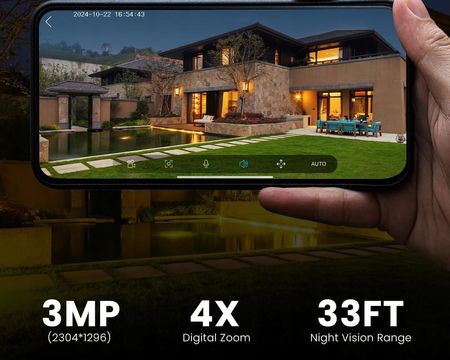 Iegeek Kamera Na Baterie Bezprzewodowa Audio Ip 2.4G Wifi 2K 3Mpx Dwustronne Audi (IEGEEKS33MP24GWIFI) - zdjęcie 5
