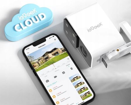 Iegeek Kamera Na Baterie Bezprzewodowa Audio Ip 2.4G Wifi 2K 3Mpx Dwustronne Audi (IEGEEKS33MP24GWIFI) - zdjęcie 2