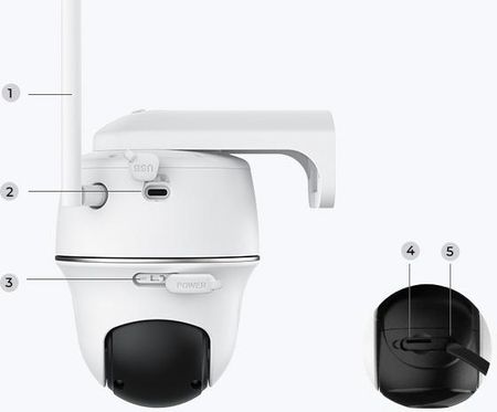 Reolink Kamera Bezprzewodowa Wifi Obrotowa Argus Pt 3Mpx Zdalny Podgląd (ARGUSPTLITE3MPX) - zdjęcie 3
