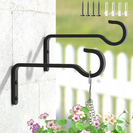 Hak Ścienny Uchwyt Na Doniczki Ze Stali Nierdzewnej 2Szt. 14.5cm 1823603405 - zdjęcie 2