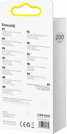 Baseus Crystal Shine Series Usb Typ C 100W 2M Niebieski - zdjęcie 4