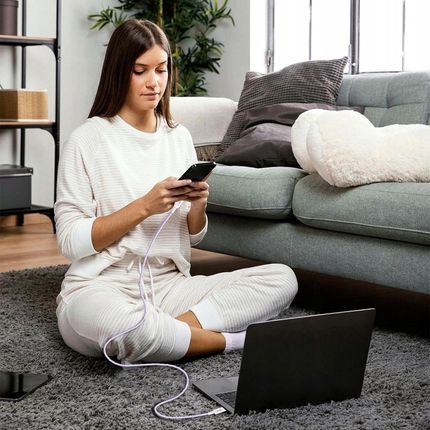 Tech Protect Ultraboost Lite Usb C Pd60W/3A 2M Fioletowy - zdjęcie 3