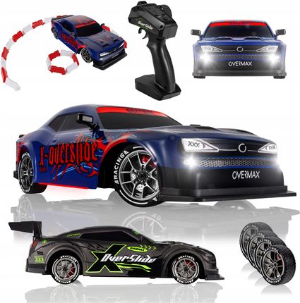 Overmax Samochód Do Driftu Zdalnie Sterowany 4X4 Led 20Km H 40Min Koła Zapasowe Tor - zdjęcie 5