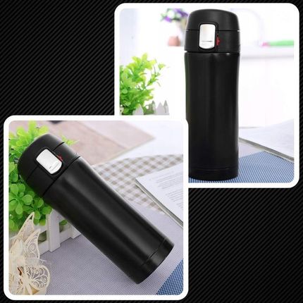Memflow Kubek Termiczny Duży Termos Z Ustnikiem 440Ml Czarny - zdjęcie 6