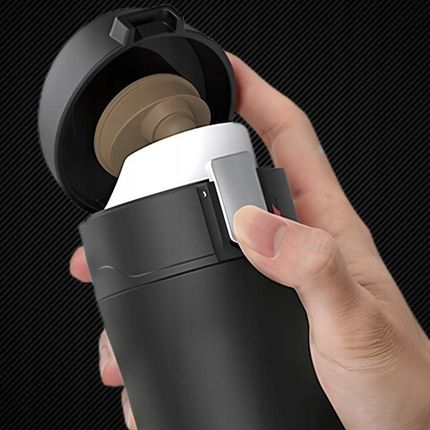 Memflow Kubek Termiczny Duży Termos Z Ustnikiem 440Ml Czarny - zdjęcie 3