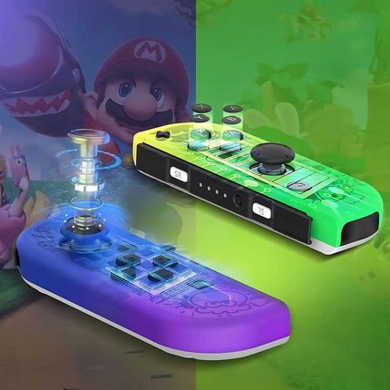 Zree Joycon do Nintendo Switch fioletowy/zielony - zdjęcie 5