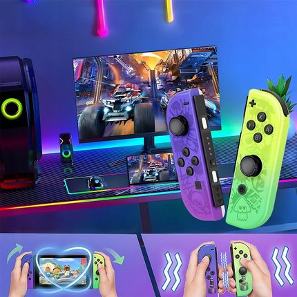 Zree Joycon do Nintendo Switch fioletowy/zielony - zdjęcie 6