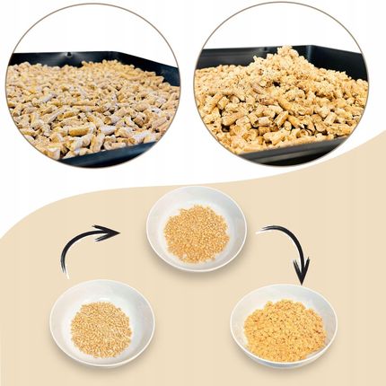 Pellet Żwirek Drewniany Dla Kota Świnki Chomika Królika Zwierząt 10Kg XL - zdjęcie 5
