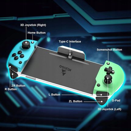 NexiGo Gripcon Switch zielony - zdjęcie 4