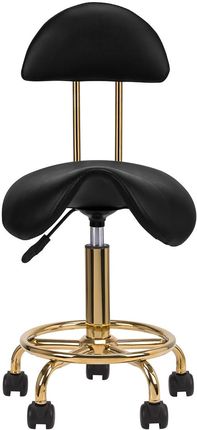 Activeshop Taboret Kosmetyczny 6001-G Złoto - Czarny 2 Gat - zdjęcie 3