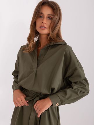 Sukienka Khaki - zdjęcie 3