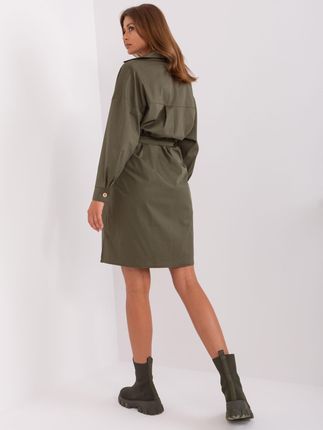 Sukienka Khaki - zdjęcie 2