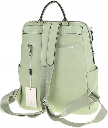 Coveri Collection Włoska Torebka Damska Teczka Pecak 2w1 CC80343 Green - zdjęcie 2