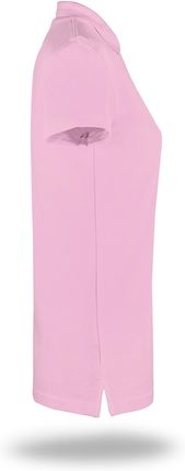 Koszulka damska polo Promostars Ladies' Cotton 42195, jasnoróżowa - zdjęcie 2