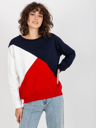 Bluza Granatowo-czerwony - zdjęcie 2