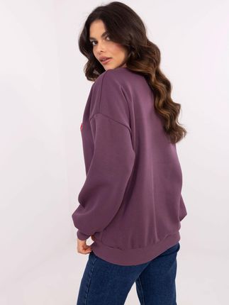 Bluza Ciemny fioletowy - zdjęcie 2