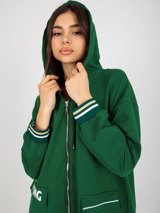 Bluza Ciemny zielony - zdjęcie 3
