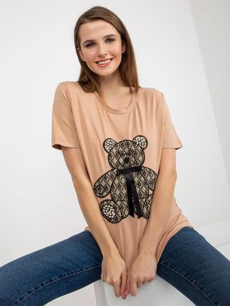 T-shirt Camelowy - zdjęcie 3