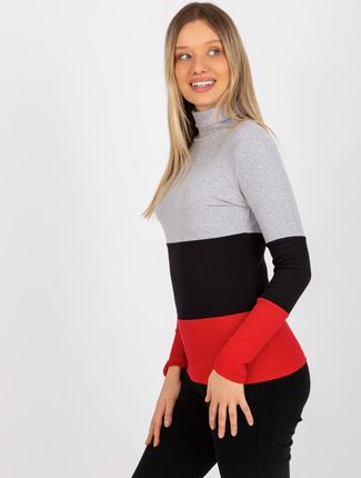 Bluzka Szaro-czarny - zdjęcie 3