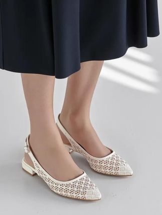 Klapki Elegancja LUMINA Biały 39 - zdjęcie 3