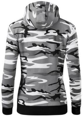 Bluza CAMO ZIPPER dla kobiet, z miękkiej mieszanki bawełny i poliestru - zdjęcie 3
