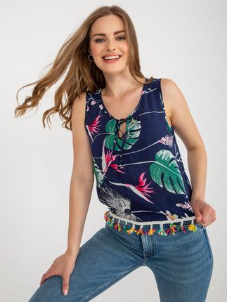Bluzka Granatowy - zdjęcie 2