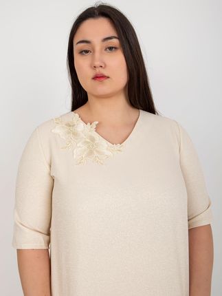 Bluzka Beżowy - zdjęcie 3