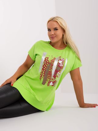Bluzka Limonkowy - zdjęcie 3