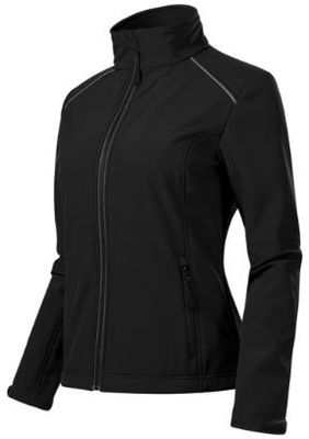 Kurtka Damska 3-warstwowa Membrana TPU Valley softshell czarny - zdjęcie 2