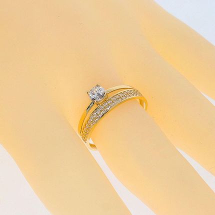 Intergold Złoty pierścionek Próby 585 23 - zdjęcie 3