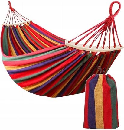 Xxl Hamak Ogrodowy Dwuosobowy Bawełniany 260X160cm - zdjęcie 3