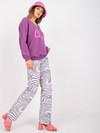 Bluza Fioletowy - zdjęcie 3