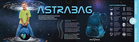 Astrabag Piórnik Szkolny Trzykomorowy Wyposażenie Włochacz Kitty Black - zdjęcie 4