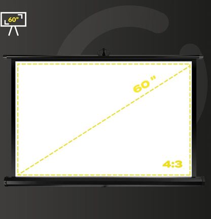 Overmax Ekran Projekcyjny Przenośny Premium 60'' Statyw Stojący 87X116cm - zdjęcie 3