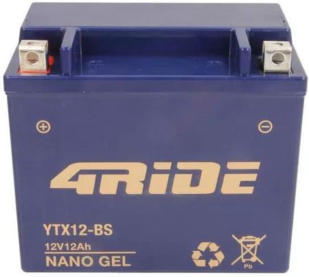 4 Ride Akumulator Rozruchowy Ytx12Bs4Ridegel - zdjęcie 2