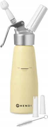 Hendi Syfon Do Bitej Śmietany Pastelowy Żółty 0,5L - 975855 - zdjęcie 3