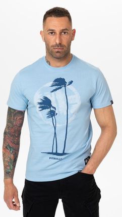 Męska Koszulka Pitbull Klasyczny Bawełniany T-shirt z nadrukiem Palms - zdjęcie 4
