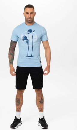 Męska Koszulka Pitbull Klasyczny Bawełniany T-shirt z nadrukiem Palms - zdjęcie 2