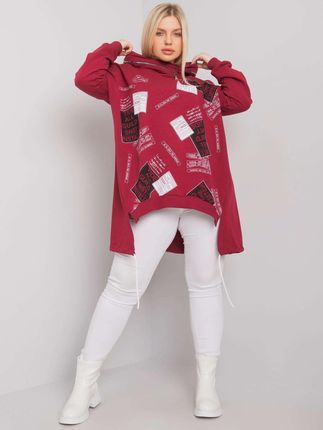 Bluza Bordowy - zdjęcie 2