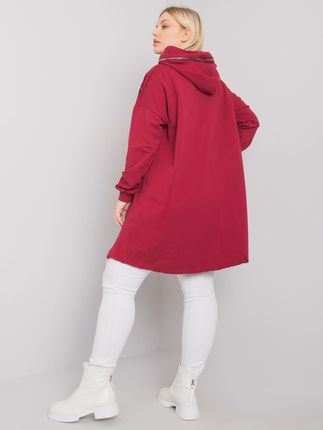 Bluza Bordowy - zdjęcie 3