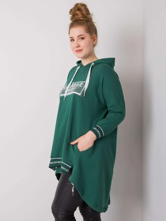 Bluza Ciemny zielony - zdjęcie 3
