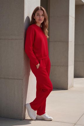 Spodnie dres Vivisence 9102 czerwony - czerwony - zdjęcie 2