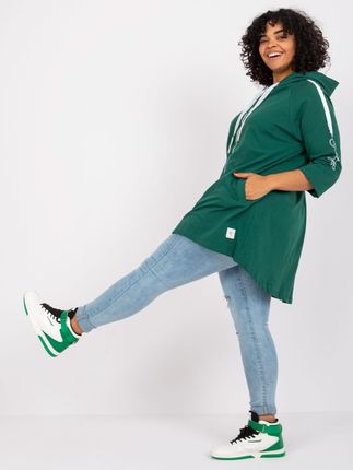Bluza Ciemny zielony - zdjęcie 3