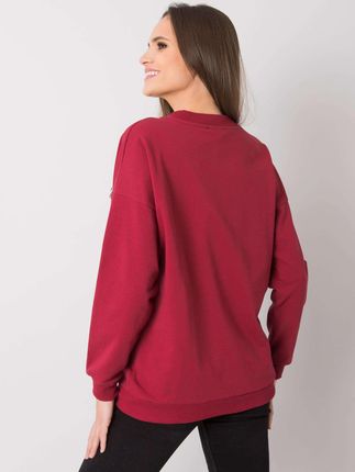 Bluza Bordowy - zdjęcie 3