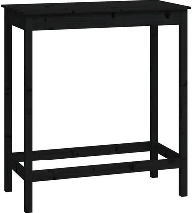 Zakito Zestaw Mebli Barowych Lite Drewno Sosnowe Czarny 100x50x110cm (Z3124701) - zdjęcie 2