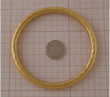 Bransoleta dmuchana Okrągła bangle Stal sb015 - zdjęcie 2