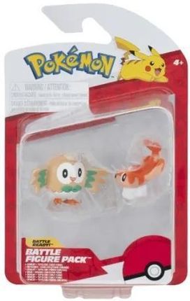 Jazwares Pokemon Figurki Bitewne Rowlet Tatsugiri - zdjęcie 2