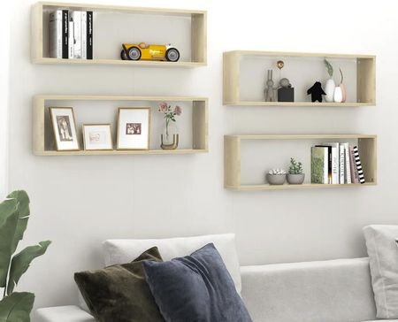 Zakito Home Zestaw Półek Ściennych Dąb Sonoma 80X15X26,5Cm (ZH807116) - zdjęcie 2